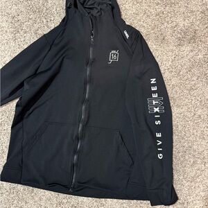 UNRL men’s large zip up give 16 hoodie Black Men's Jacket